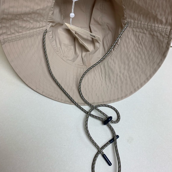 Tory Burch Sport Tan Bucket Hat with Colorful Logo - Picture 6 of 6